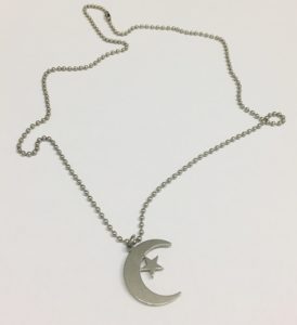 Muslim Prayer Beads Star and Crescent Necklace